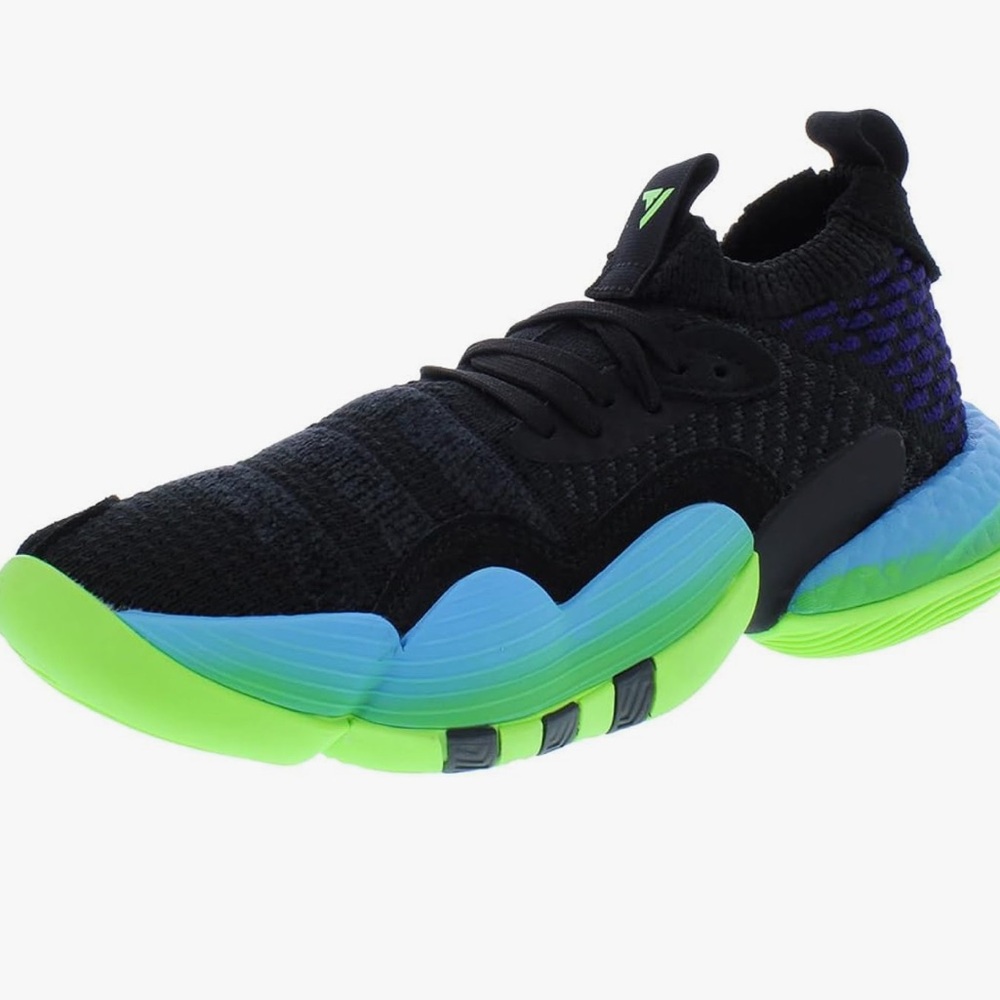 Adidas Trae Young 2.0 Basketball Shoes Men's Size 12 Black/ Blue /Green